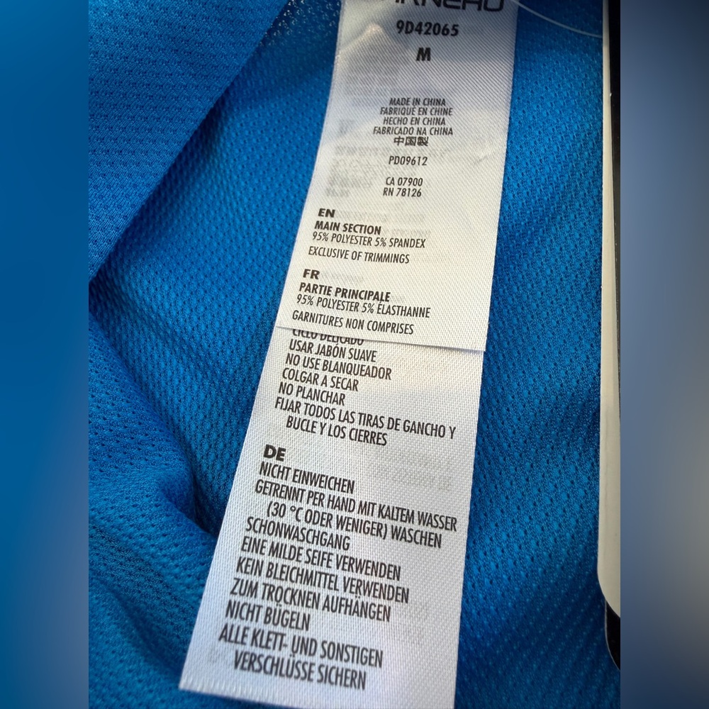 GARNEAU Men’s Cycling Jersey Blue with Back Pockets M - Picture 4 of 5